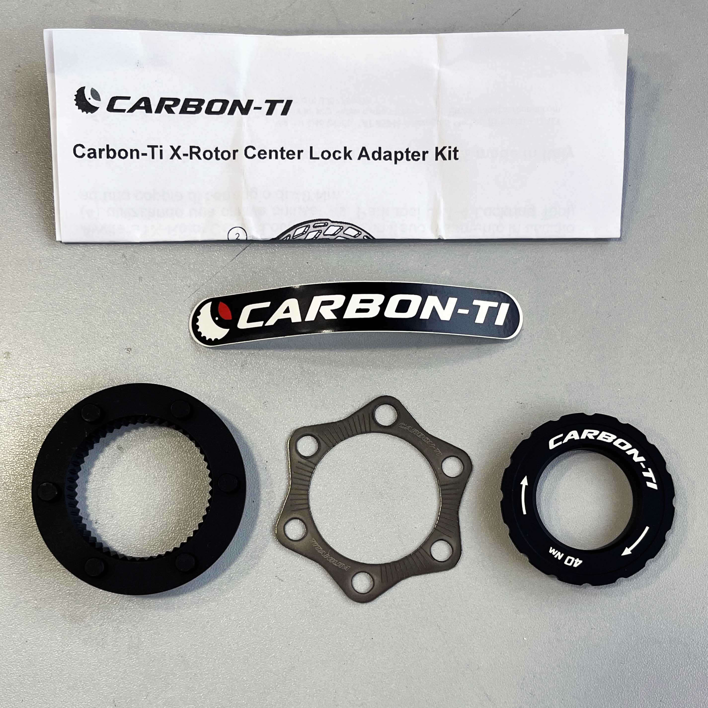 Carbon-Ti X-Rotor Center Lock Adapter Kit