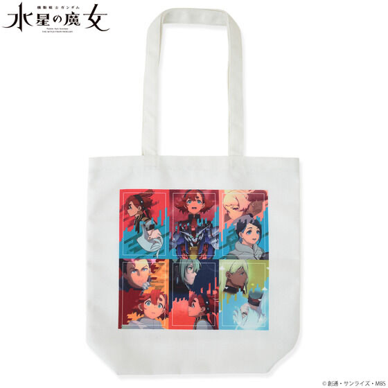 Pbandai 預訂2023/9月 機動戦士ガンダム 水星の魔女 EXPO トートバック ホワイト Totebag