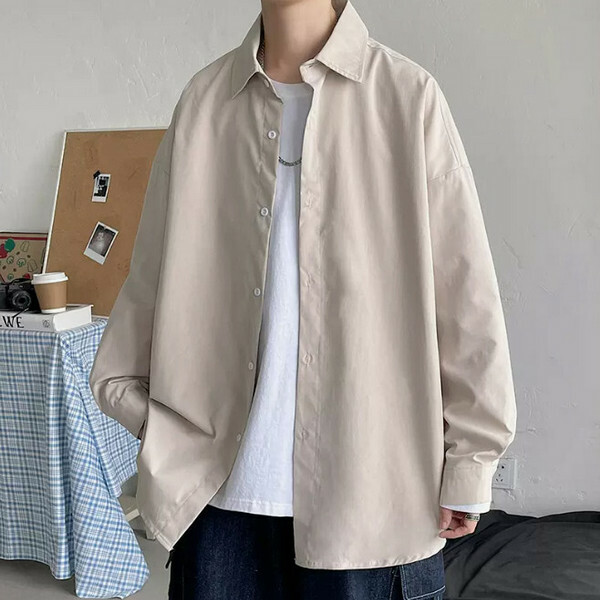 Plain loose shirt