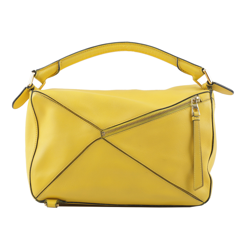 【LOEWE】Puzzle拼圖手提/斜背兩用包(中款)(黃色)