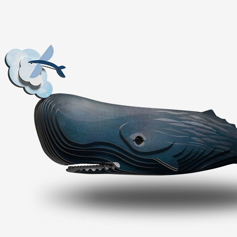 EUGY 3D Cardboard Kit Set Model - 092 Sperm Whale