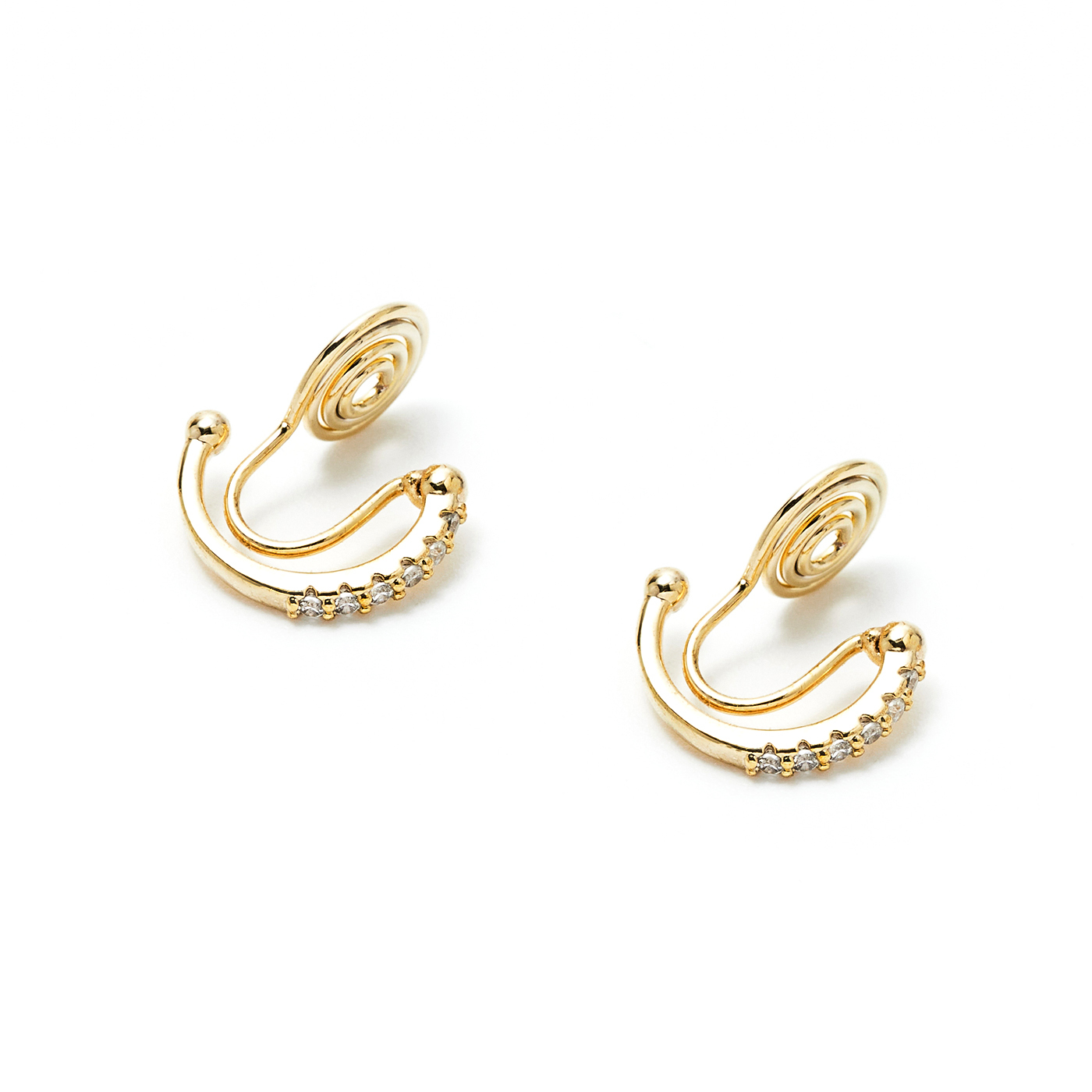 平價飾品,鑽,無耳洞,夾式耳環