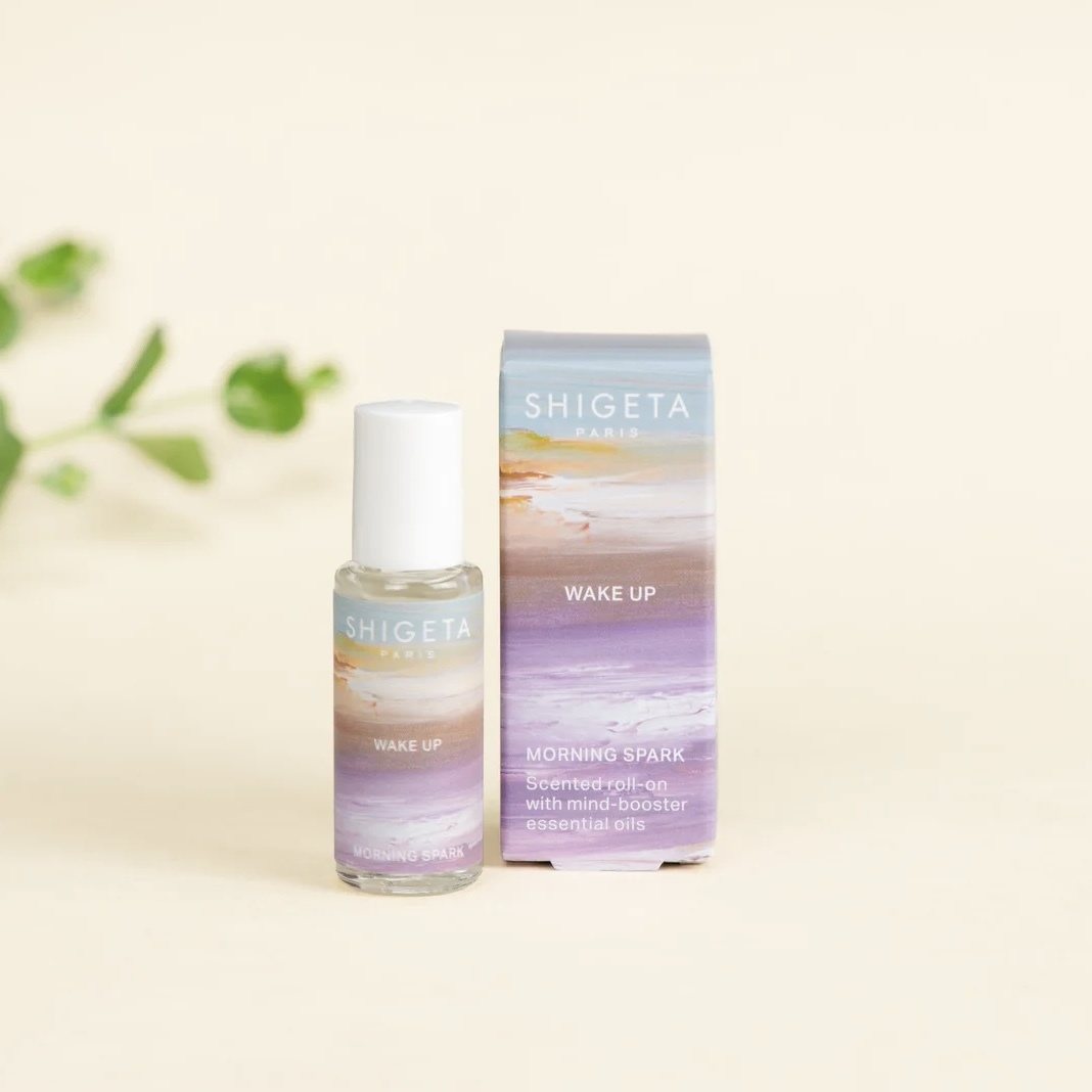 SHIGETA Morning Spark Wake Up Scented Roll-on with Mind Booster Essential Oils 6ml