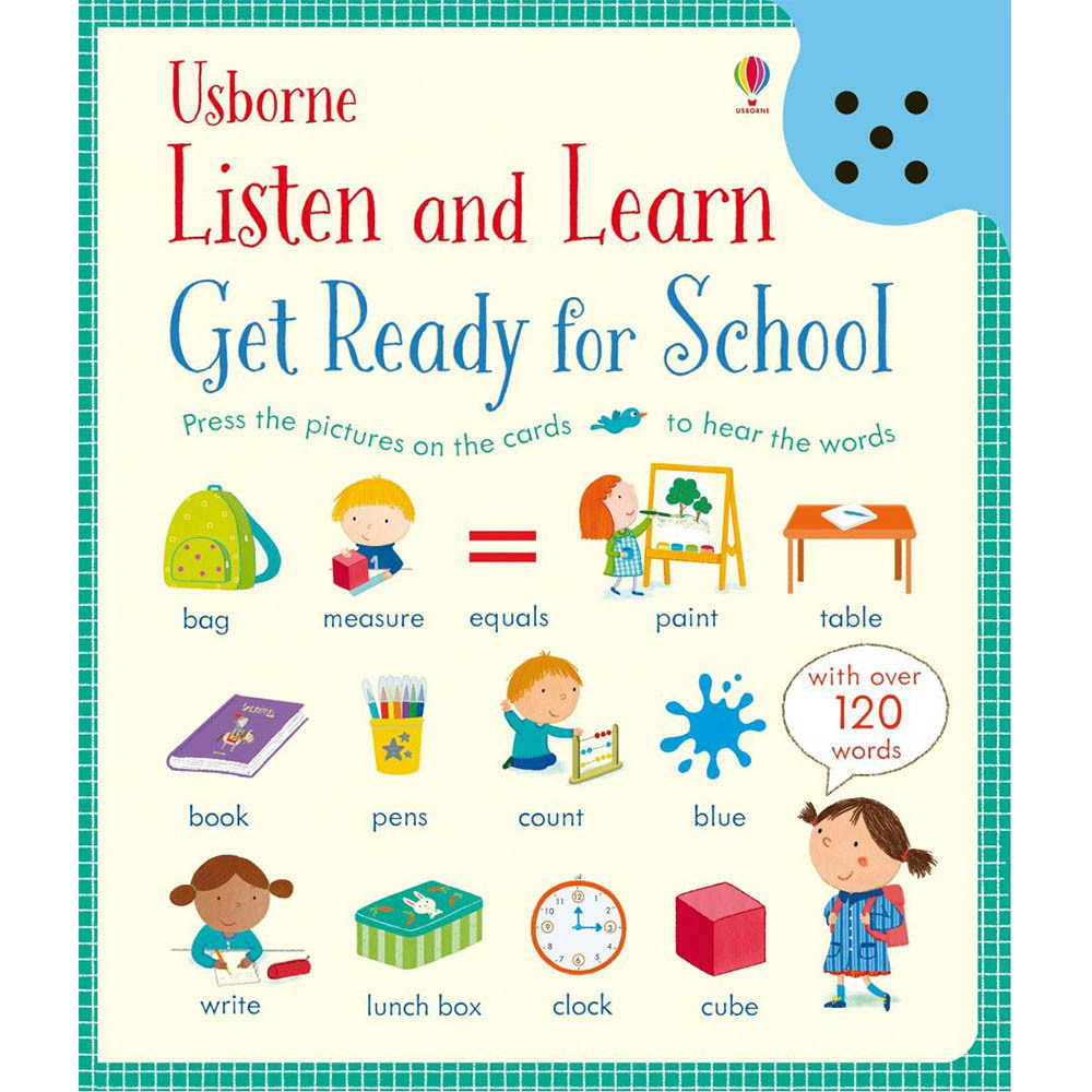 Listen And Learn Get Ready For School 準備上學去聽說學習本