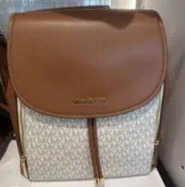 [S] MICHAEL KORS 35F2G8PB6B PHOEBE MD FLAP DRWSTG BCKPK,VANILLA, , 196163439273 (SMK463)