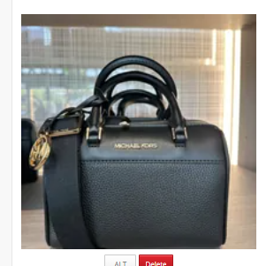 [S] MICHAEL KORS 35S3GTFC0L TRAVEL XS DUFFLE XBODY LEATHER,BLACK, , 196163772189 (SMK466)