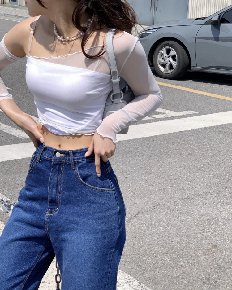 KR 透透半膊上衣 3 COLORS