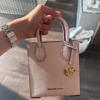 [S] MICHAEL KORS 35S1GM9T0L MERCER XS NS SHOPPER CROSSBODY LEATHER,POWDER BLUSH, 194900272589 (SMK472)