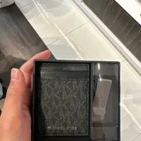 [S] MICHAEL KORS 37H9LGFD1B MONEY CLIP CC BX SET,BLACK, 193600529375 (SMK477)