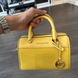 [S] MICHAEL KORS 35S3GTFC0L TRAVEL XS DUFFLE XBODY LEATHER,DAFFODIL,, 196163772257 (SMK479)