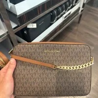[S] MICHAEL KORS 35F8GTTC3B JET SET ITEM LG EW CROSSBODY,BROWN, 192877938255 (SMK480)