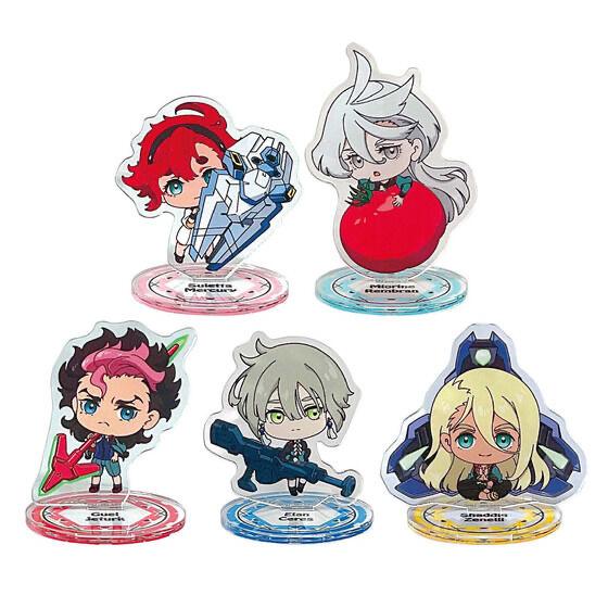 Pbandai 預訂2023/10月 機動戦士ｶﾞﾝﾀﾞﾑ水星の魔女 ちょこそば ﾄﾚｰﾃﾞｨﾝｸﾞｱｸﾘﾙｽﾀﾝﾄﾞ(BOX販売)立牌