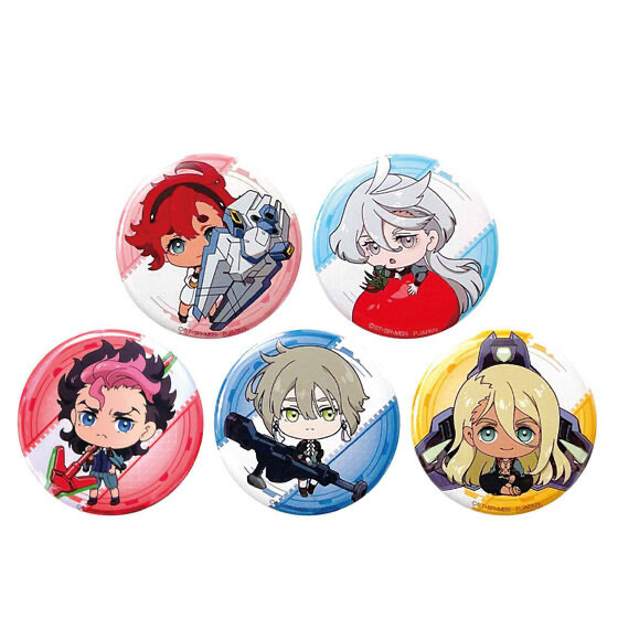 Pbandai 預訂2023/10月 機動戦士ｶﾞﾝﾀﾞﾑ水星の魔女 ちょこそば ﾄﾚｰﾃﾞｨﾝｸﾞ丸缶ﾊﾞｯｼﾞ(BOX販売)襟章Box