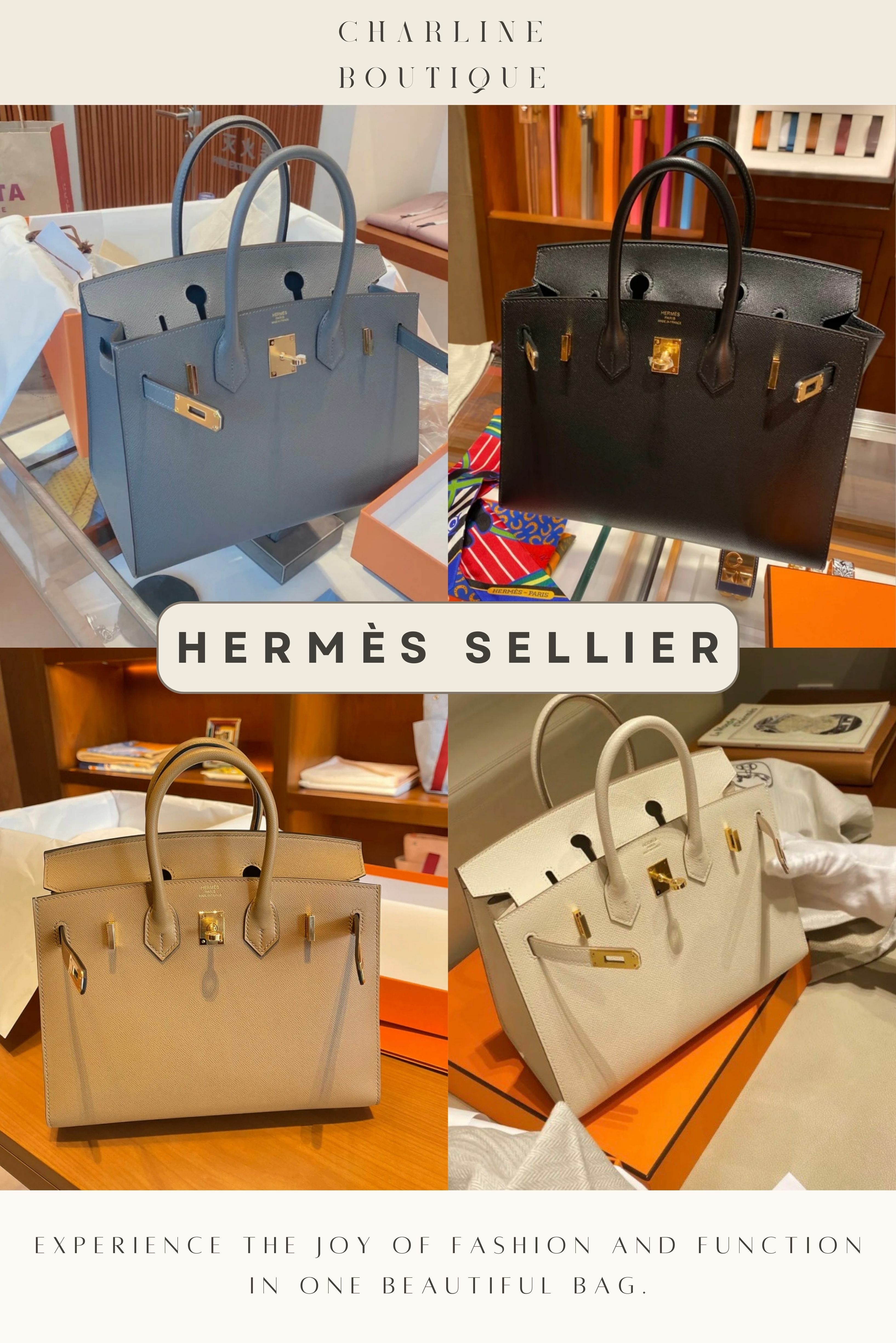 Hermès包款的內縫和外縫是愛好者們備受矚目的話題。內縫適合日常休閒搭配，使用柔軟皮革製作，外觀柔和隨性；外縫則適合正式風格，使用硬挺皮革，外觀鮮明俐落。選擇取決於個人喜好和生活方式，無論你的選擇是何種風格，Hermès的精湛工藝和高雅品味都將為你的時尚造型增色不少。Chealine Boutique的客服將助你找到最符合你心意的珍藏，一同探索Hermès包款的奇妙旅程，尋找完美匹配你風格和需求的永恆經典。