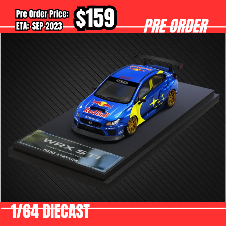 PO-$159 * Time Micro * 1:64 WRX STI Red Bull [03/08]