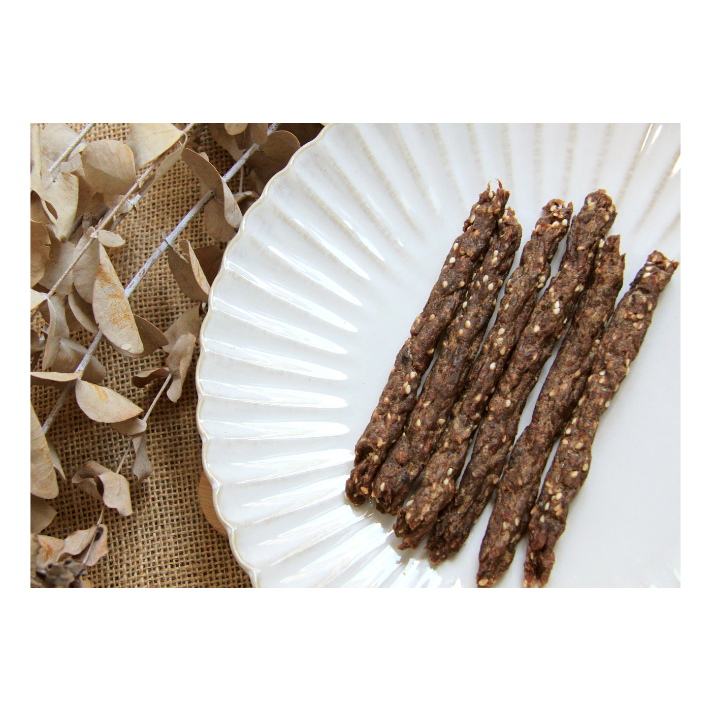 《 RAW MARKET 肉麻吉 》低溫烘乾零食｜低脂鴕鳥芝麻棒