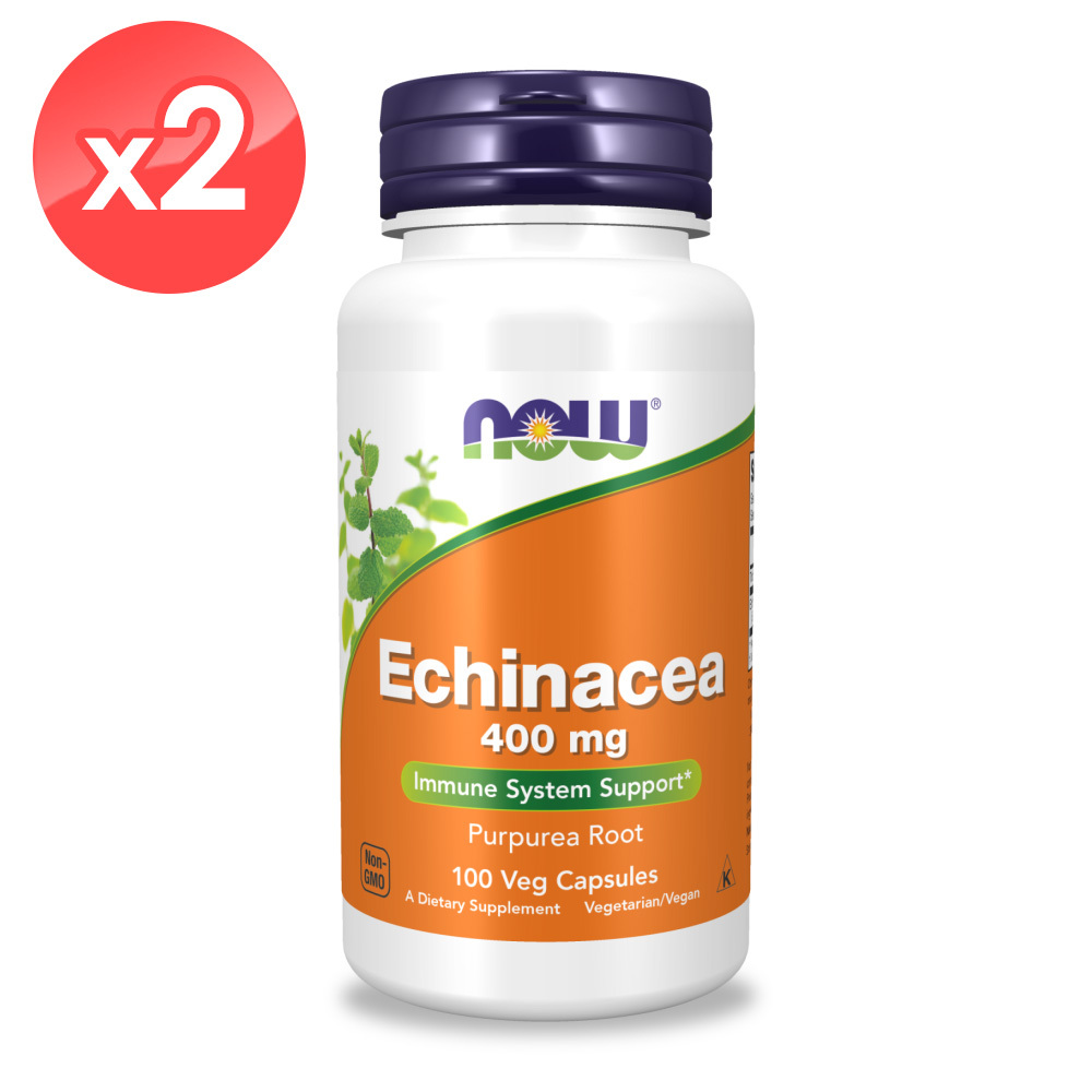 【NOW】紫錐花膠囊2瓶組(100顆/瓶)