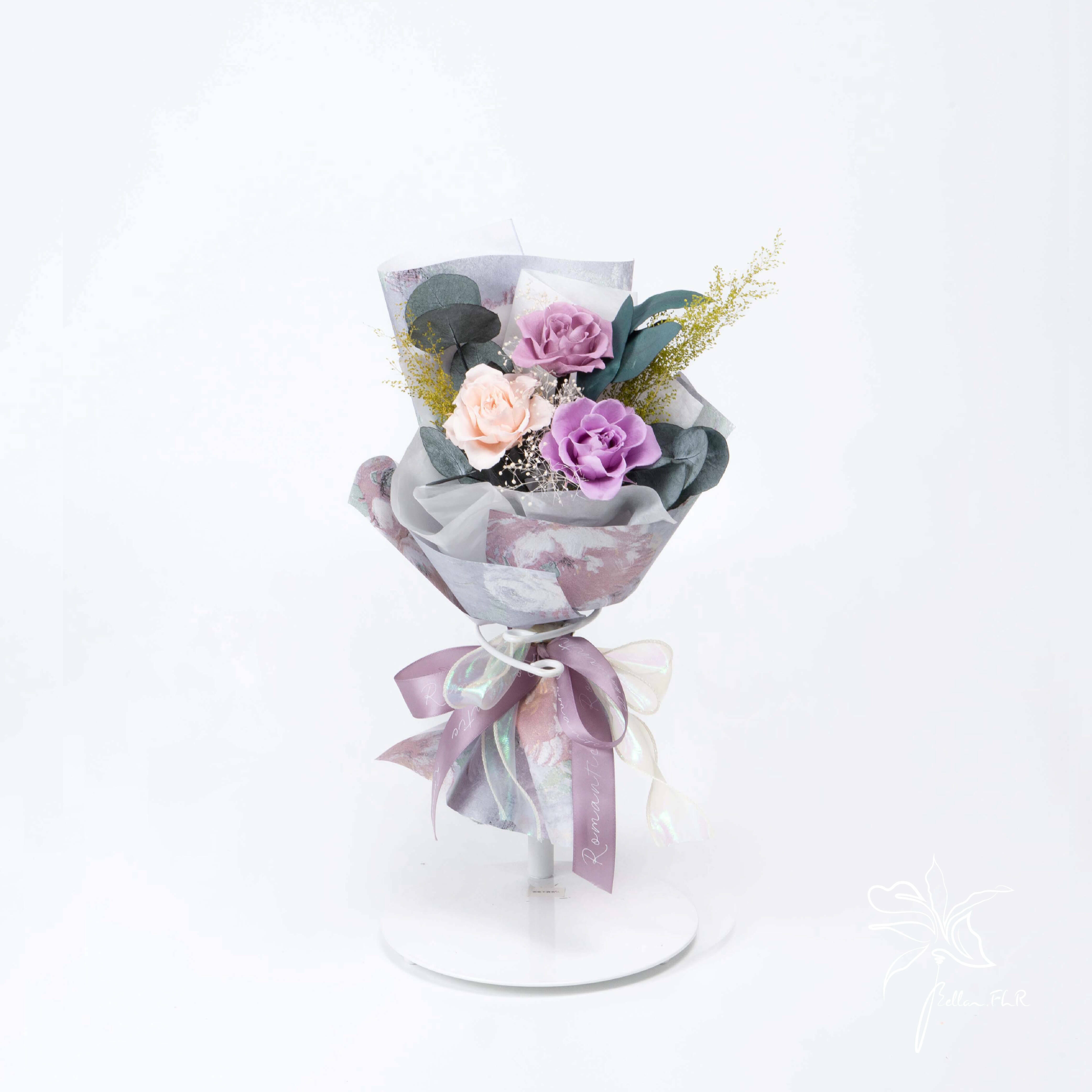 【鵲橋花開】小型永生乾燥花束