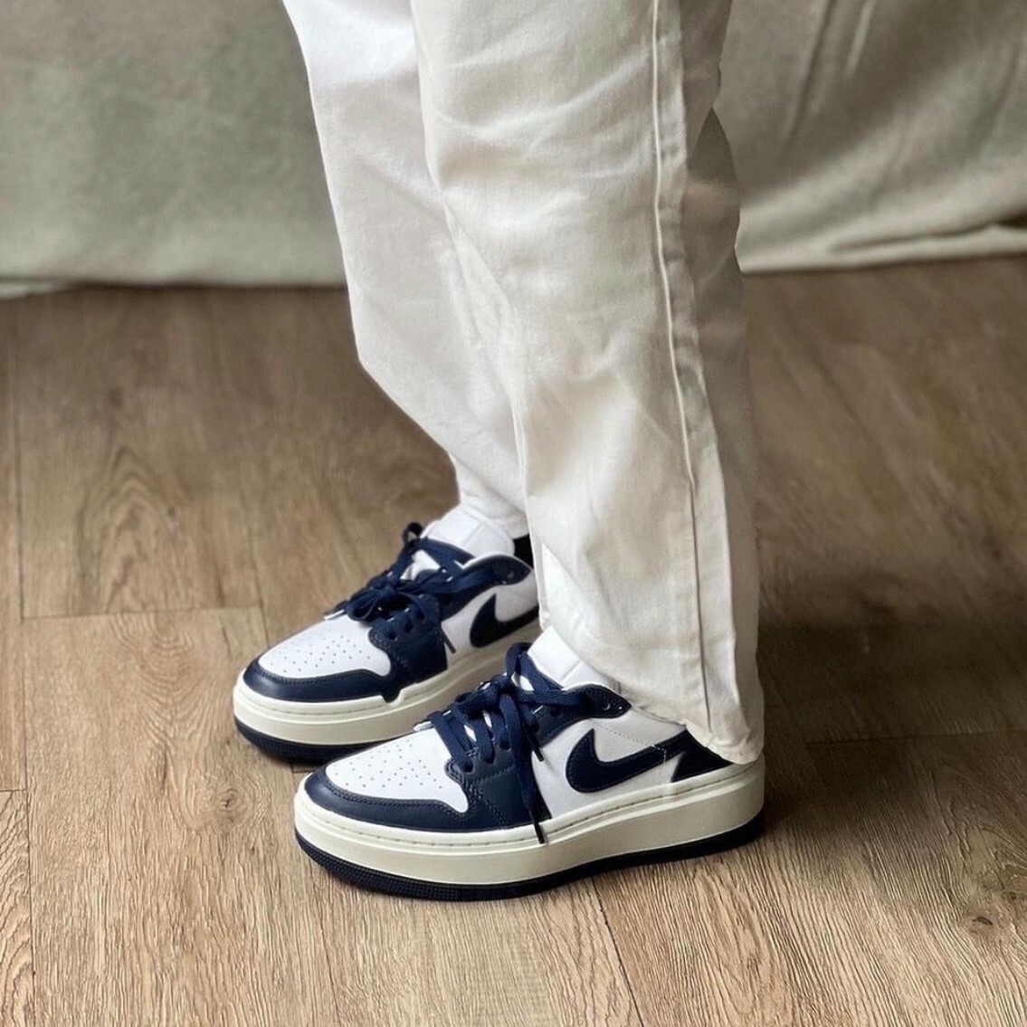 Nike Air Jordan 1 Elevate Low 午夜藍 海軍藍 厚底 女鞋 DH7004-141