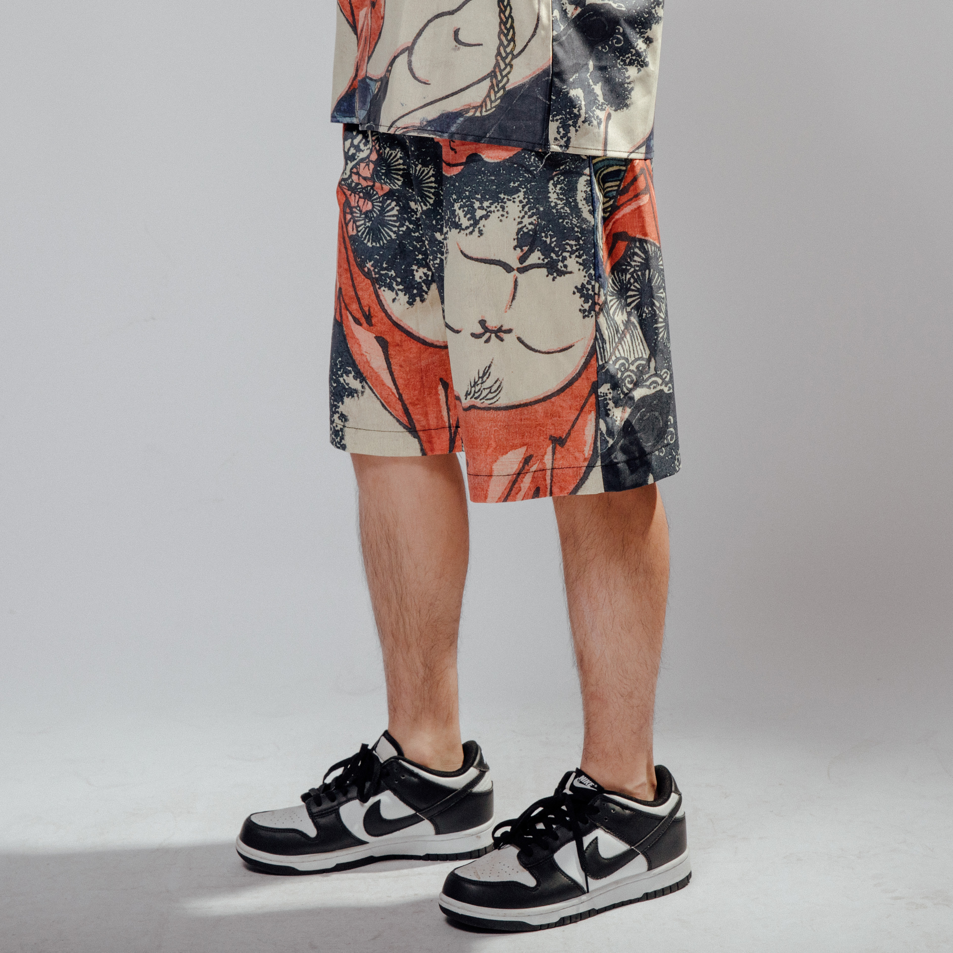 XCTRL 浪裡白條浮世繪短褲