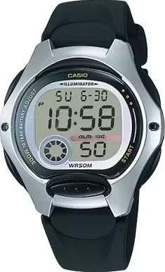 萬年鐘錶 - CASIO 卡西歐兒童經典電子錶  LW-200-1AV  錶徑34.9MM