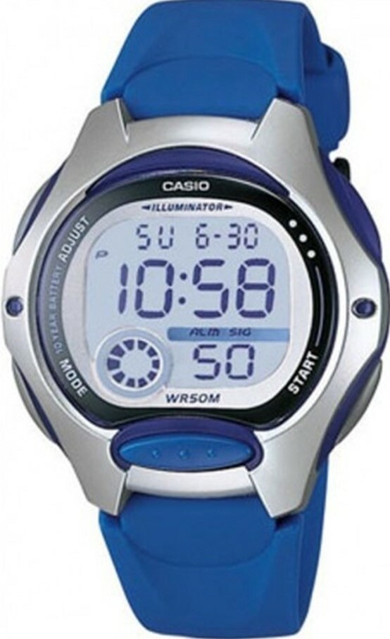 萬年鐘錶 - CASIO 卡西歐兒童經典電子錶  LW-200-2AV 錶徑34.9MM