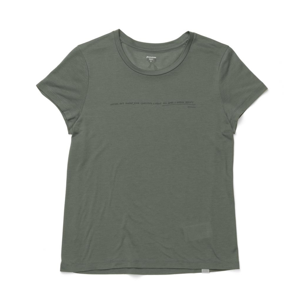Houdini短上衣 / 女款 Tree Message Tee / Greeness (HD131024-B25)