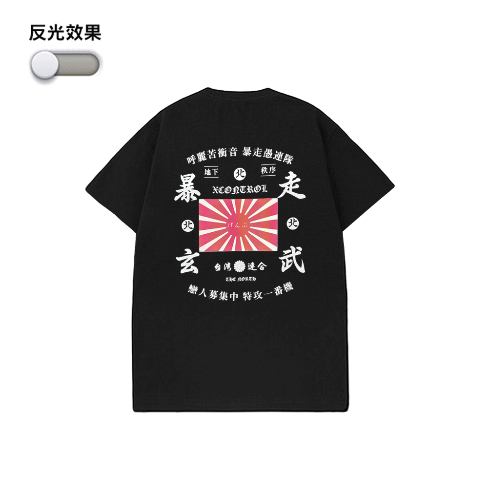 XCTRL x 台灣連合北區短T-黑