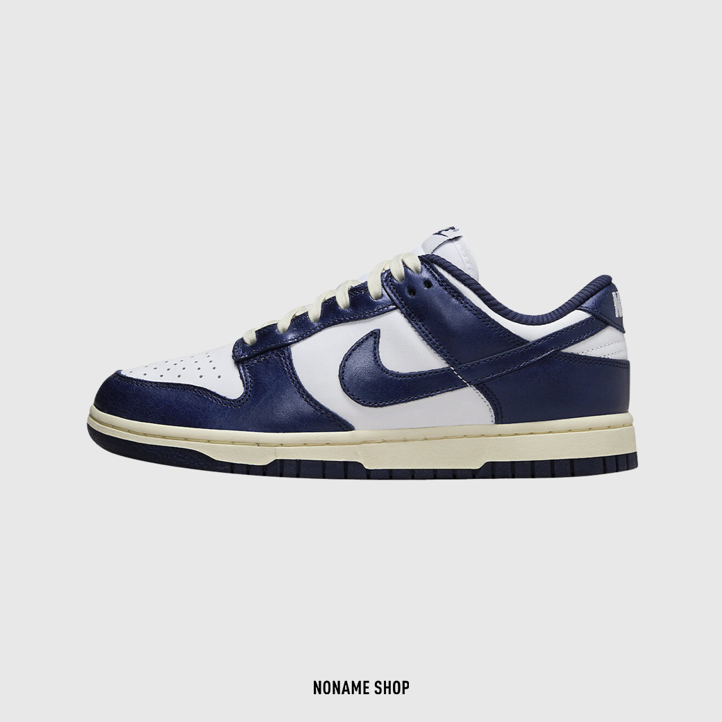 NIKE DUNK "Vintage Navy" 金屬 海軍藍 奶油底 (女款)