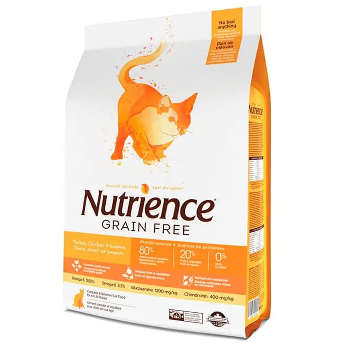 Nutrience紐翠斯 GF無穀物系列 全貓配方 火雞,雞,鯡魚．2.5kg（貓貓乾糧）