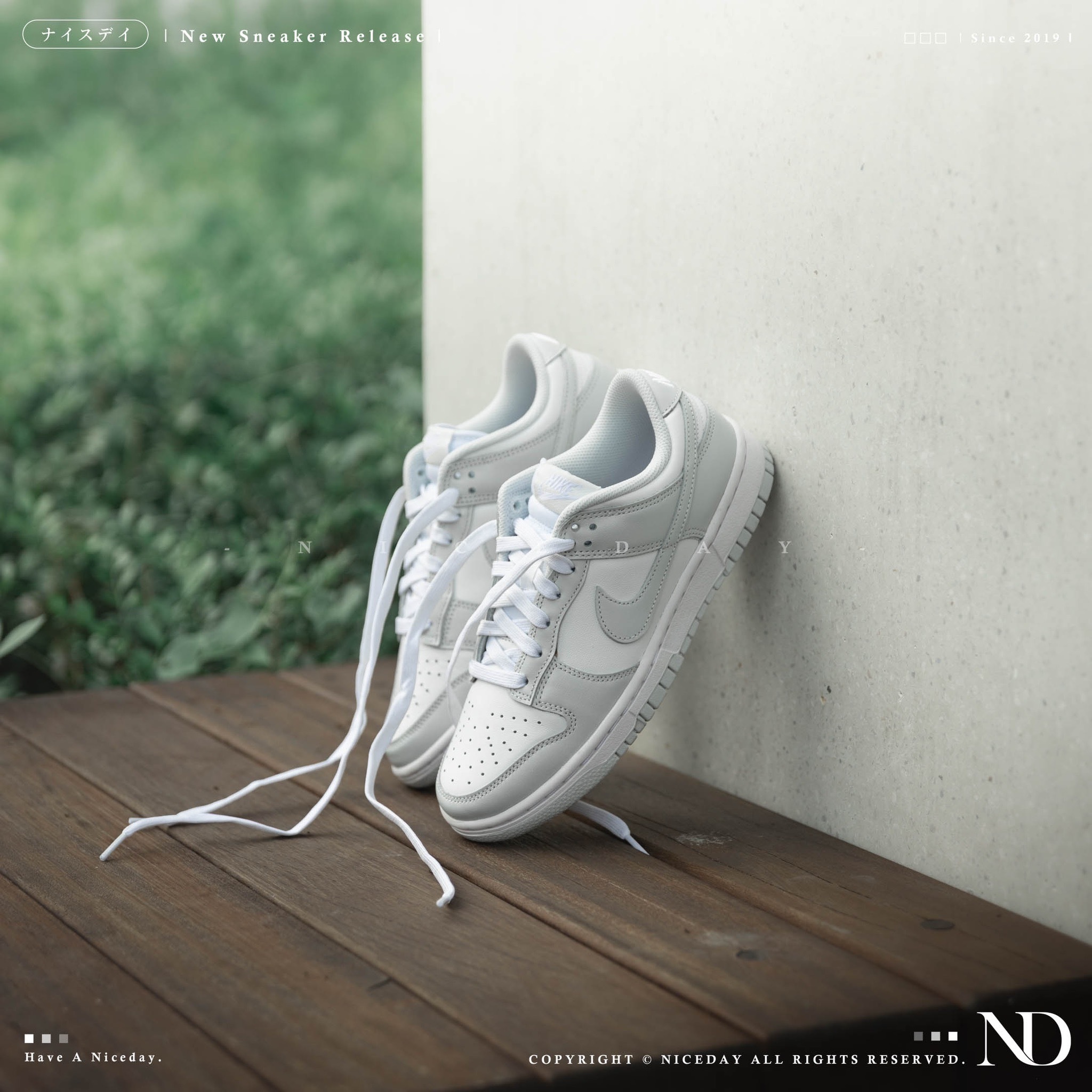 NICEDAY 現貨 Nike Dunk Low GREY 灰白 OG  女款 DD1503-103