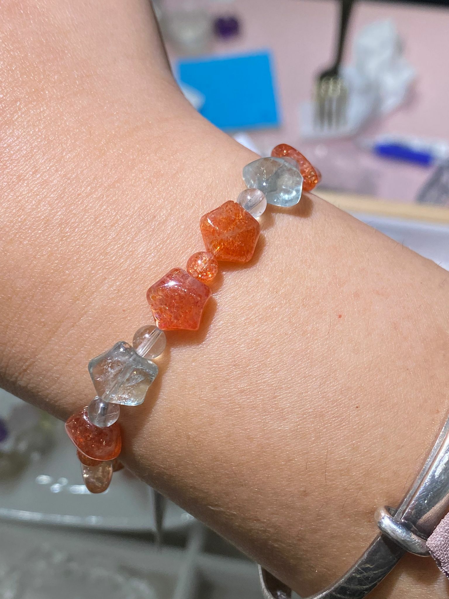 阿魯沙金太陽星星手串