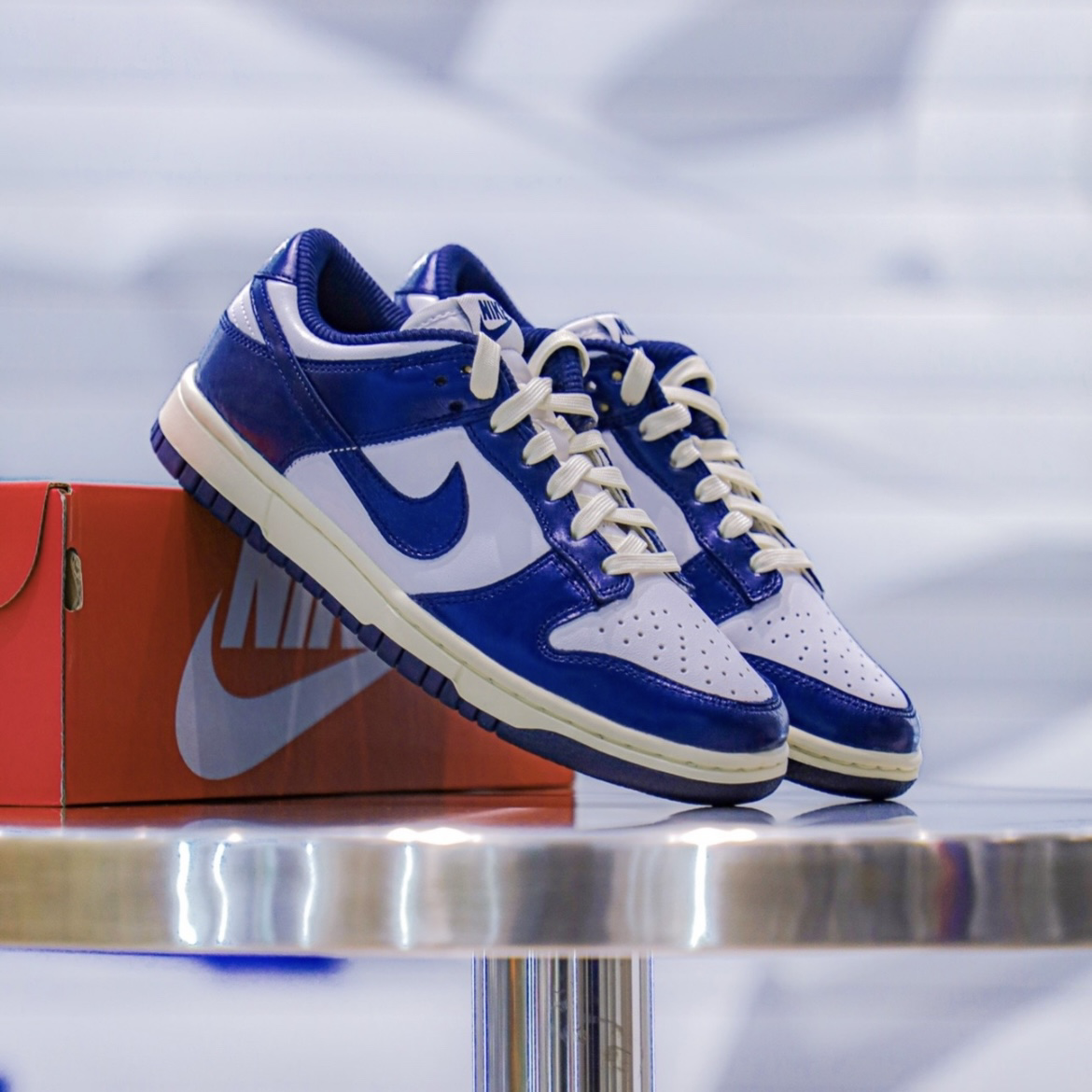 Nike Dunk Low Vintage Navy 復古海軍藍2.0 金屬 奶油底 女鞋