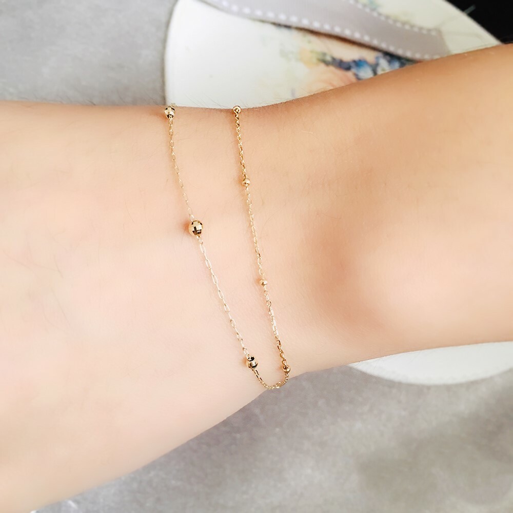 【me.luxe】K10圓珠雙鏈手鍊