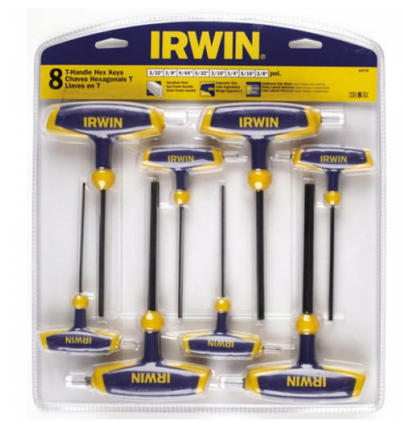"IRWIN" T型六角匙(公制)(8支套裝)