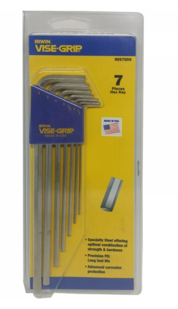 "IRWIN" 加長六角匙-(白叻公制)