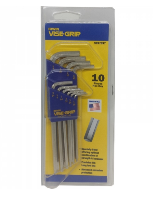 "IRWIN" 加長六角匙-(白叻英制)