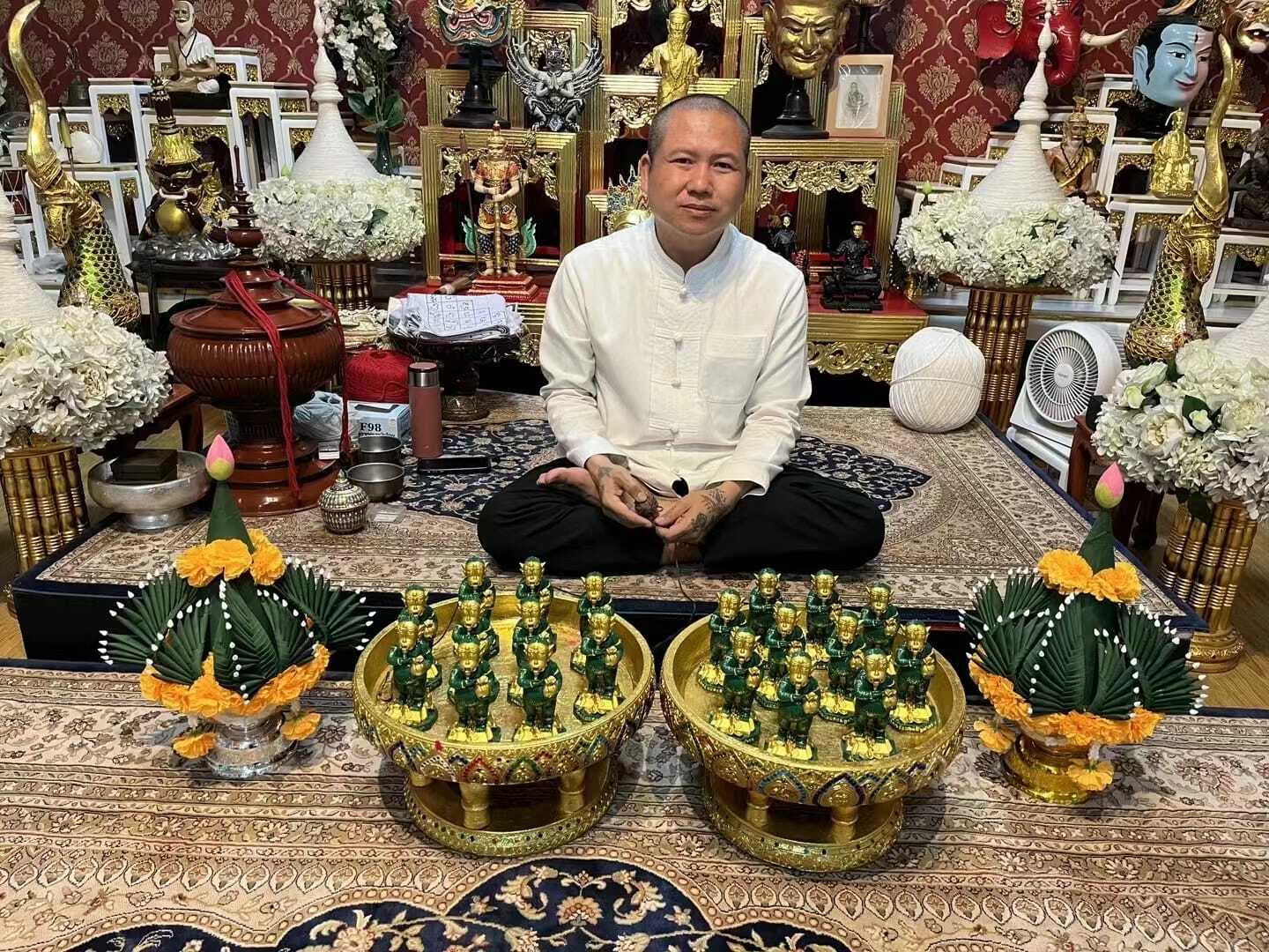 阿贊蘇賓師傅 五眼四耳招財天神供奉小尊