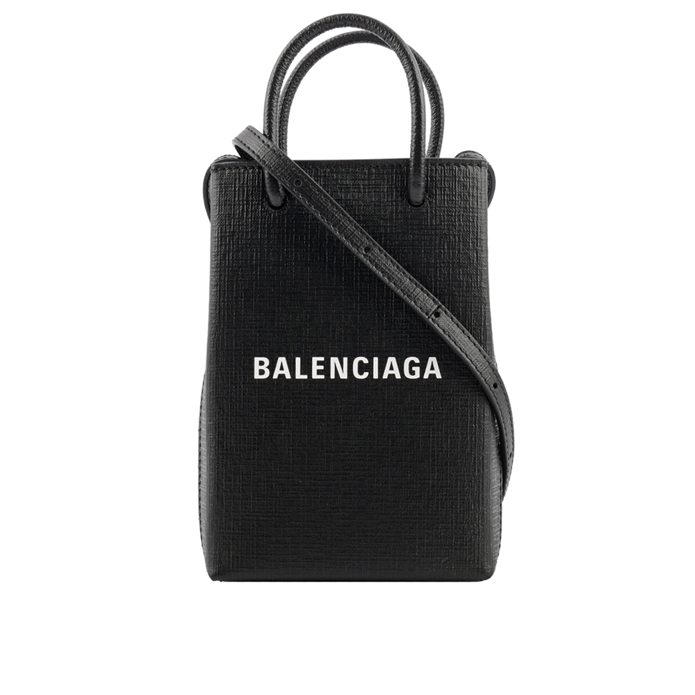 【BALENCIAGA】Logo購物手機袋