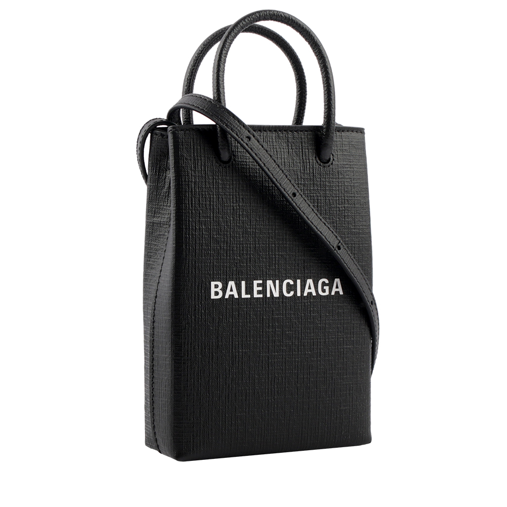 【BALENCIAGA】Logo購物手機袋