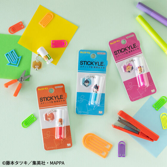 Pbandai 預訂2023/9月 チェンソーマン　アクリルチャーム付スティッキールはさみ（全４種）迷你較剪