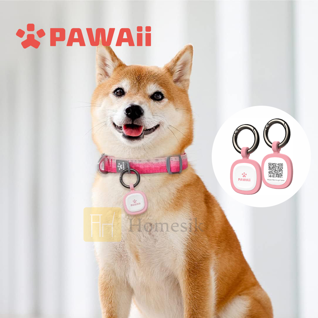 寵物ID Tag 防走失吊牌 (粉紅色) 電子名牌