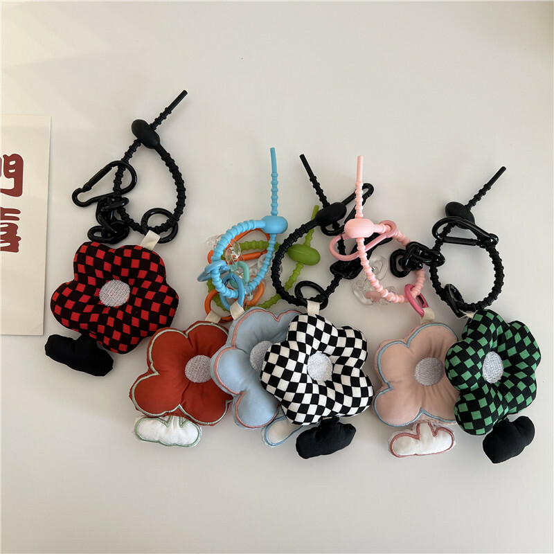 《2829》超Q澎澎刺繡花朵掛飾