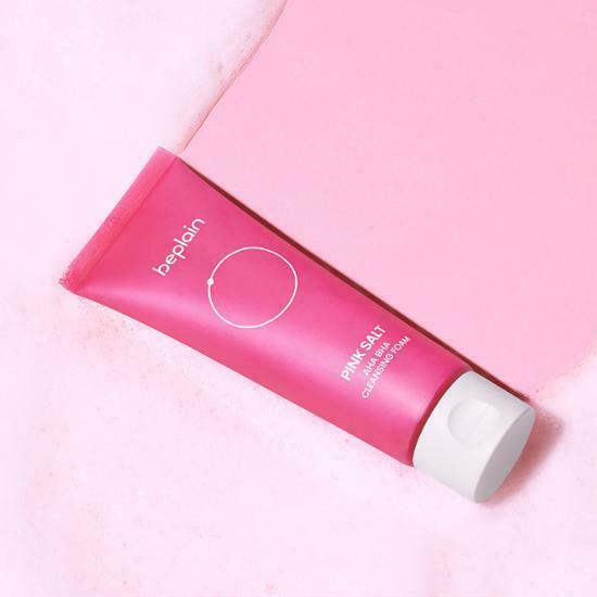 BE PLAIN Pink Salt AHA BHA Cleansing Foam 120ml