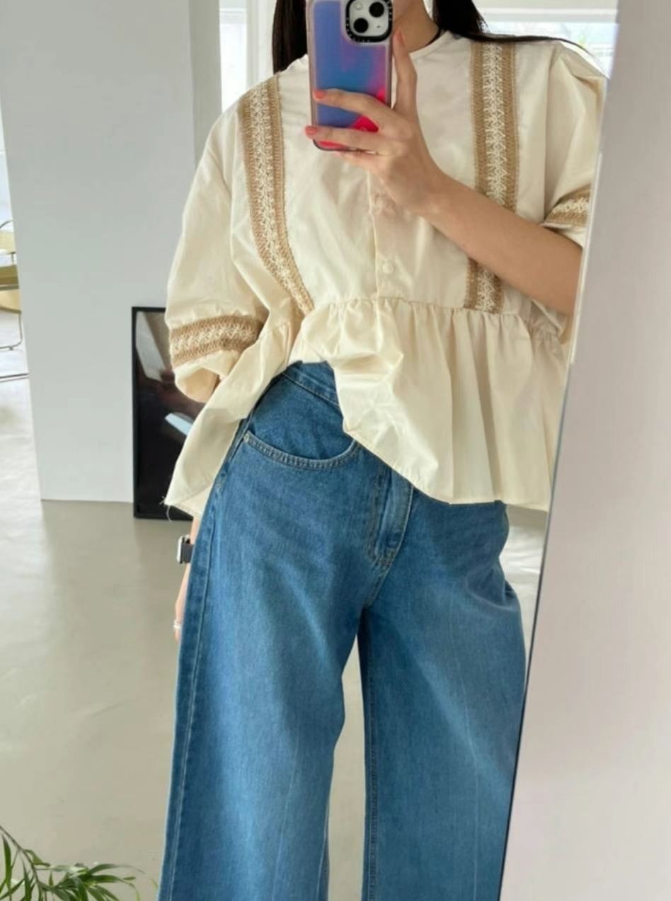 民族娃娃款上衣