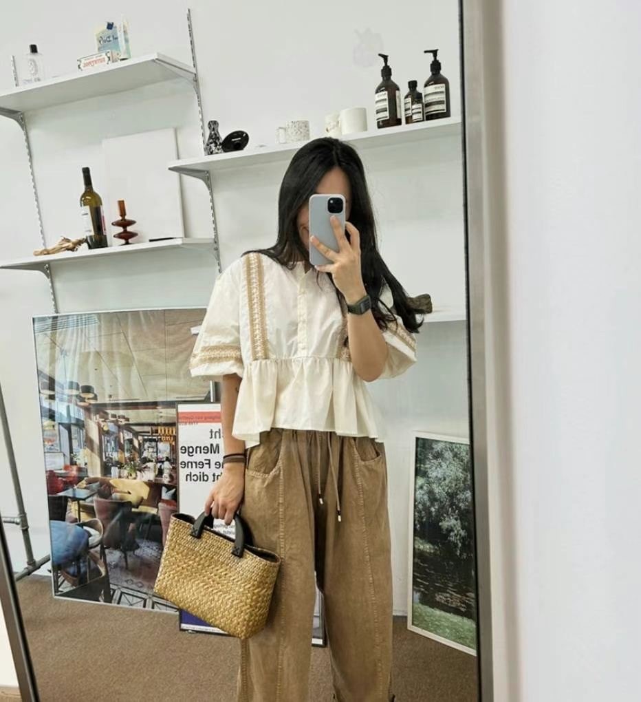 民族娃娃款上衣