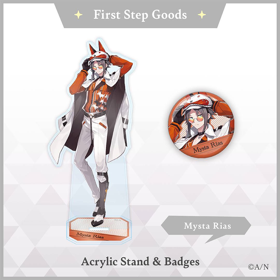 「彩虹社現貨」NIJISANJI First Step Goods 立牌ミスタ・リアス (Mysta Rias)