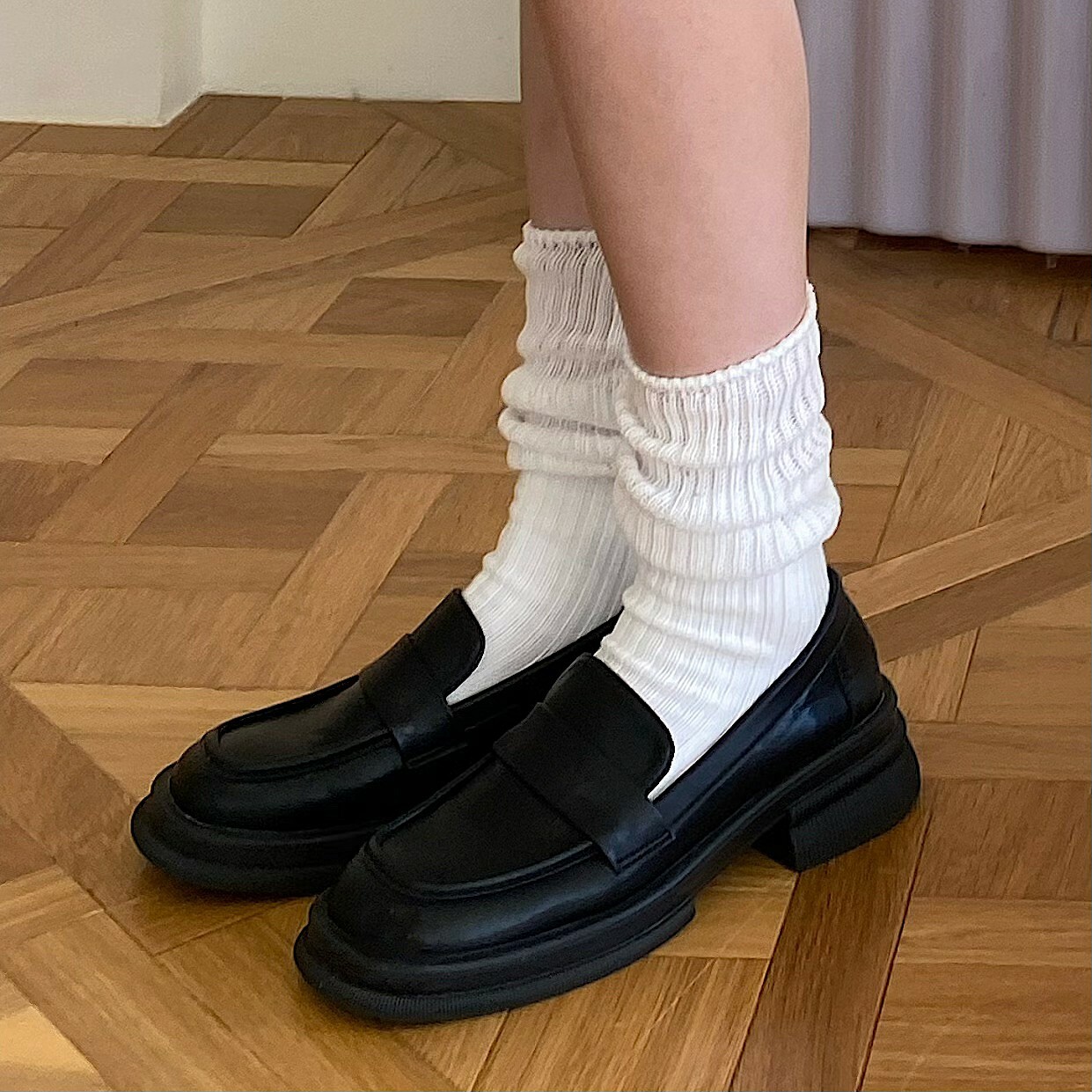 四季可穿學生感堆堆襪