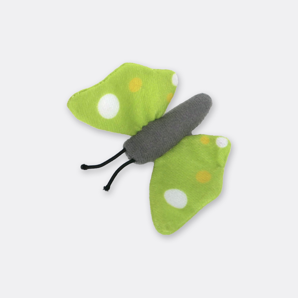 綠蝴蝶-100%貓薄荷填充貓玩具