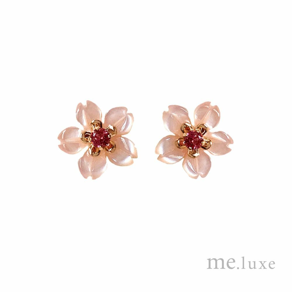 【me.luxe】K10彩寶貝殼可拆耳環